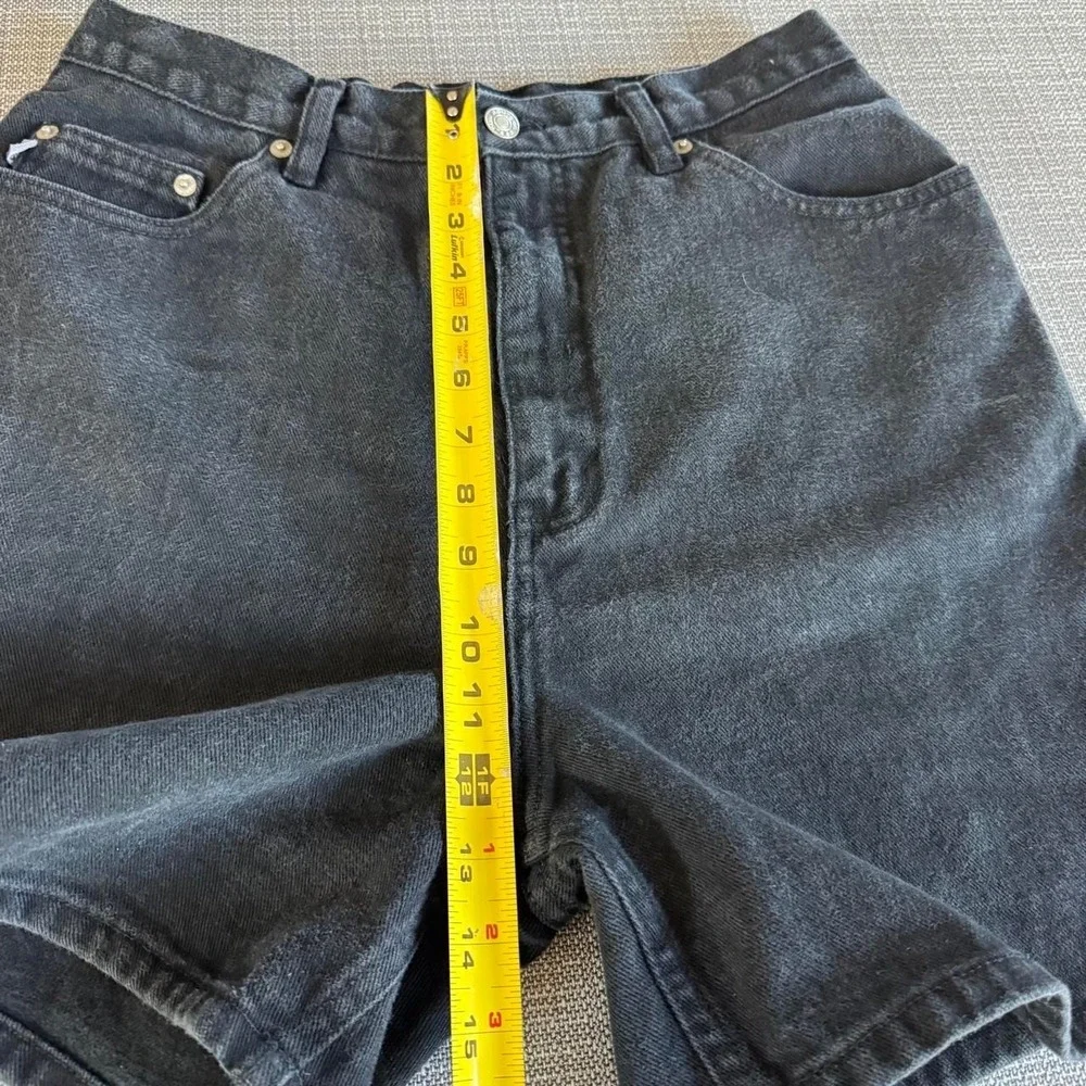 Route 66 vintage black cotton denim relaxed fit shorts size 11/12
